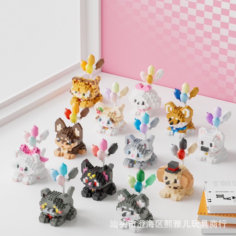 Compatible With Lego Chai Dog Animal Labrador Cartoon Doll Assembled Building Blocks Children'S Creative Educational Toys - Image 3